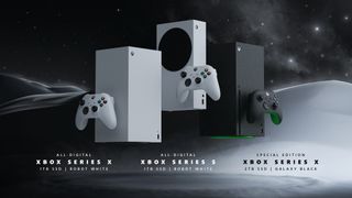 Xbox Series X digital edition and galaxy edition and xbox series s 2024 models